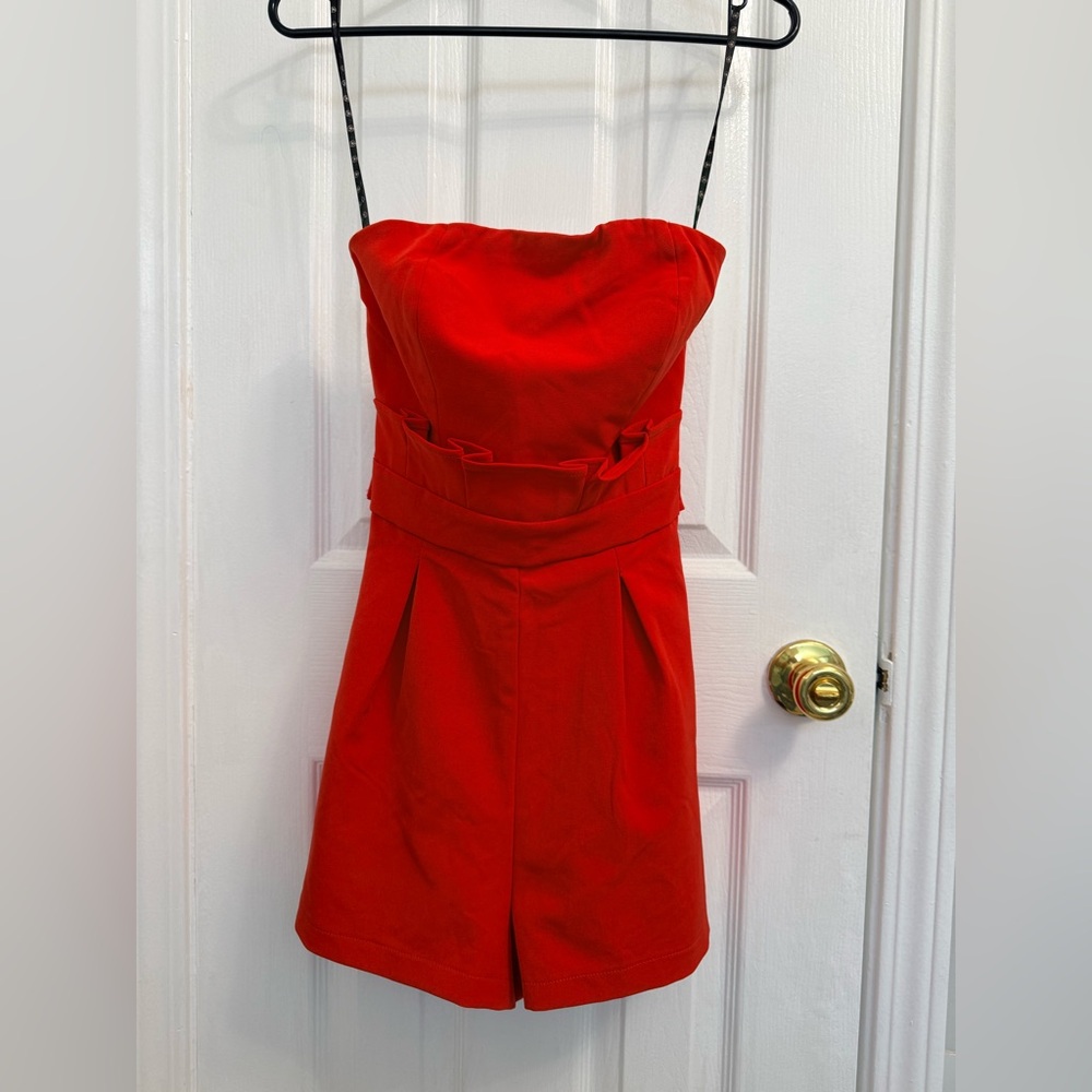 Elegant Strapless Romper